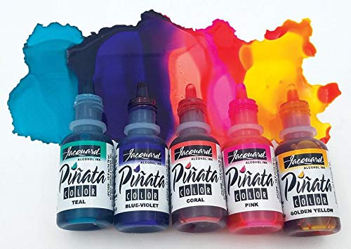 Alcohol Inks Blues Bundle, Sapphire Blue and Baja Blue and 10x Pixiss Ink Blending Tools - color: Blues