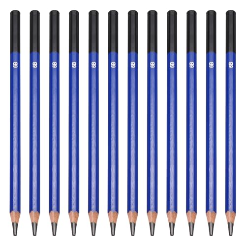 PATIKIL 6B Drawing Pencils for Sketching, 24PCS Sketch Pencils for Drawing Art Pencils Graphite Wood Pre-sharpened for Drawing Sketching Artists, 6B Pencils - style: 6B