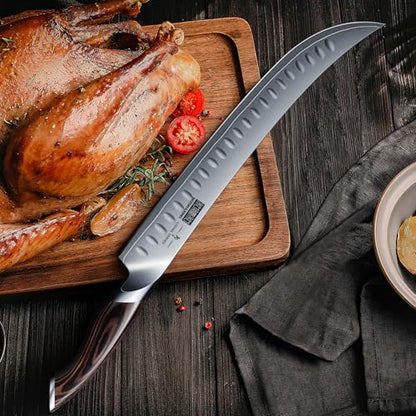 HOSHANHO Carving Slicing Knife, 12 Inch Razor Sharp Japanese Brisket Knife - size: 12"