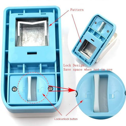 1 inch Square Punch Craft Lever Punch Handmade Paper Punch for Crafting Scrapbooking Cards,DIY Cards Making 1X1 inch Equilateral Square Bule and White - color: 1 X 1 inch Square