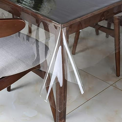 Clear Vinyl Plastic PVC Rectangle Table Cloth Cover 60x84inch