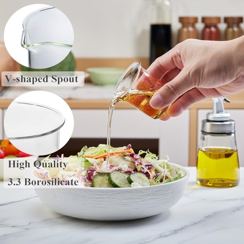 Ackers BORO3.3 2 oz Glass Measuring Cups with V-Shaped Spout, 2 Pack - size: 60 ML (2 Oz)-Pack of 2