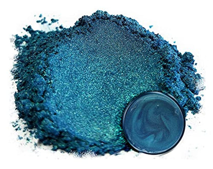 Eye Candy Pigments Premium Mica Powder - Macaw Blue Green (50gr) - for Epoxy, Resin, Soap, Paint, Woodworking, Acrylic Pouring, Bath Bombs, Fishing Lures - DIY Arts and Crafts Additive - color: Macaw Blue