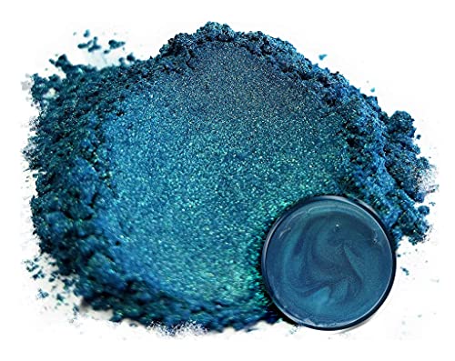 Eye Candy Pigments Premium Mica Powder - Macaw Blue Green (50gr) - for Epoxy, Resin, Soap, Paint, Woodworking, Acrylic Pouring, Bath Bombs, Fishing Lures - DIY Arts and Crafts Additive - color: Macaw Blue