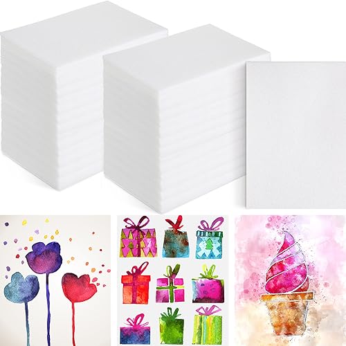 Cholemy 240 Pcs Foam Sheets Craft 4 x 6 Inch White Foam Printing Plates | 1.3mm Foam Printing Paper Board for Crafts Scrapbooking Card Making DIY Project Crafting Printing, Back to School Supplies - size: 4 x 6 Inch