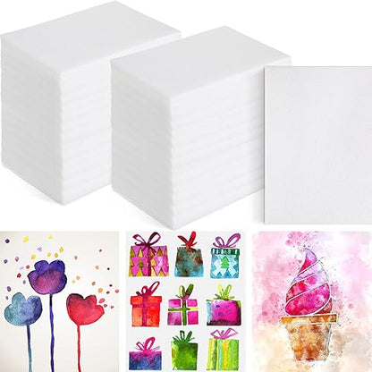 Cholemy 240 Pcs Foam Sheets Craft 4 x 6 Inch White Foam Printing Plates | 1.3mm Foam Printing Paper Board for Crafts Scrapbooking Card Making DIY Project Crafting Printing, Back to School Supplies - size: 4 x 6 Inch