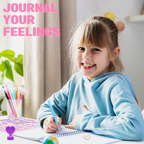 Nollh DlY Journal Kit for Girls Scrapbook Gifts for 8-12 Year Old Girl | 200+PCS Teen Tween Girl Gifts Trendy Stuff Stationery Set Art Crafts Kit 8 9 10 11 12 13 14 Year Old Girl Birthday Gift