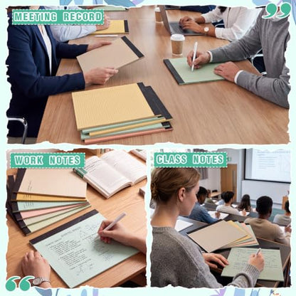 Lincia 6 Pcs Legal Pads Landscape Notebook, Earth Colors - color: Earth Colors