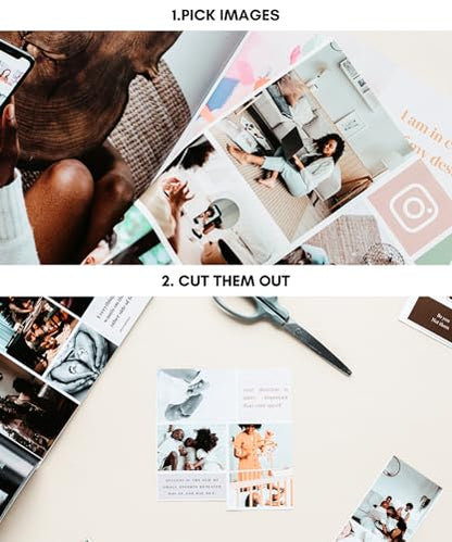 Lamare Vision Board Book for Black Women – 1000+ Vision Board Supplies | Create the Life You Deserve | Vision Board Kit, Vision Board Magazines, & Collage Book for Manifestation & Scrapbooking - color: Designed for Black Women