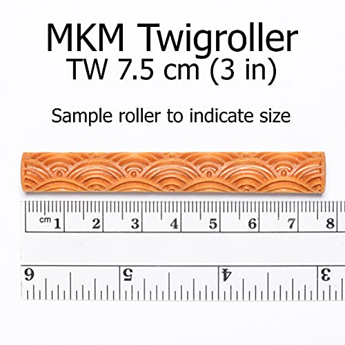 MKM Pottery Tools Wood Twig Rollers for Clay (TW-30 Paw Prints) - color: TW-30 Paw Prints