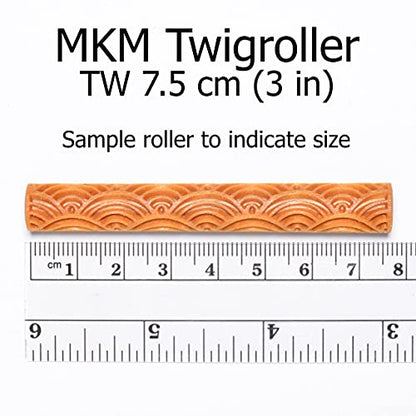 MKM Pottery Tools Wood Twig Rollers for Clay (TW-30 Paw Prints) - color: TW-30 Paw Prints