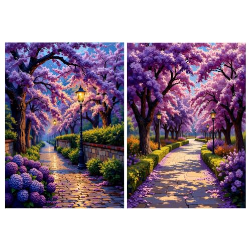 YOYA 2 Pack 5D Landscape Diamond Art Kits for Adults 12x16 Inch - color: Landscape 033