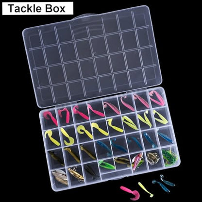DUOFIRE 32 Grid Bead Organizer Box Clear Plastic Craft Storage 2 Pack - size: 32 Grids | 2 Pack