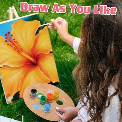 Tinlade 24 Pcs Pre Drawn Canvas for Painting Stretched,Abstract Flower - size: Abstract Flower
