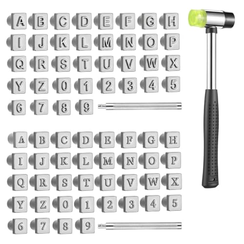 75 Pcs Leather Stamping Tools for Leather Working Letter Number