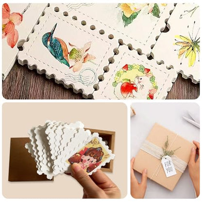 Creative Watercolor Paper Cards, 300gsm Cotton Pulp, Fine Grain & Deckle Edges - 50pcs 2x3 inch Artist Trading Cards for DIY Tickets, Gift Certificates, Stamps, Drawing & Handmade Crafts - size: 2x3