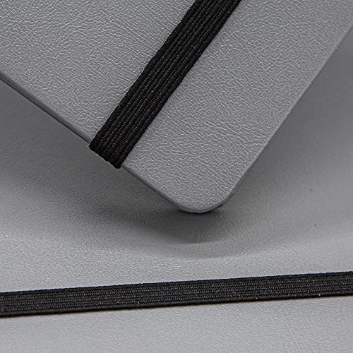 Hardcover Notebook Blank Journal Sketchbook for Drawing, Medium 5.5 by 8.4 Inch, 100 GSM Thick Paper (Grey, Plain) - color: Gray