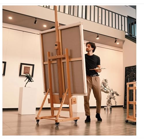 MEEDEN Extra-Large Art Painting Easels: Holds Canvas up to 83" Easel Stand - color: Natural