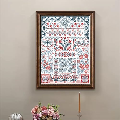 JOYSEWING Counted Cross Stitch Stamped Kits 11CT Totem Classic Series Embroidery for Beginners DIY Easy Arts Craft Home Decor - (Patterned Totem (11CT) 21.65 x26.38 inches) - color: Patterned Totem (Printed)21.65 x26.38 inches