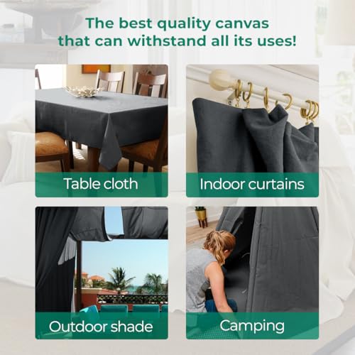 Canvas Drop Cloth for Painting 4x12 feet Pack of 1-8oz Painters Drop Cloths for Painting - All Purpose Canvas Tarps for Floor & Furniture Protection - Recycled Cotton Fabric - size: ‎4x12 Ft - 1 pc
