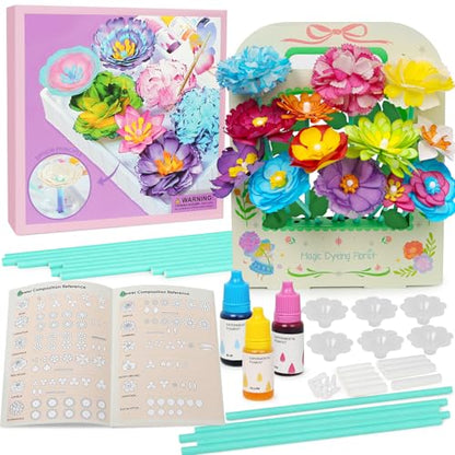 ROOCHKD Paper Flower Science Kit, Paper Flower Crafts for Kids