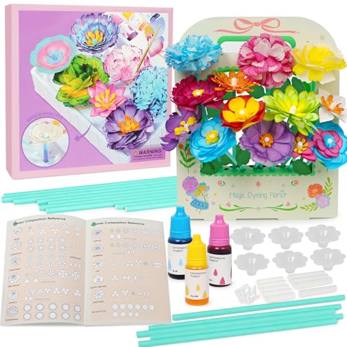 ROOCHKD Paper Flower Science Kit, Paper Flower Crafts for Kids