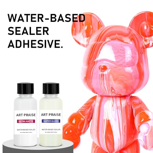 Premium Air Dry Clay Varnish Set, Matte & Gloss Finish, Air Dry Clay Glaze for Pottery and Acrylic Paint, Colourless, High Gloss & Scratch Resistant (30ml Each)