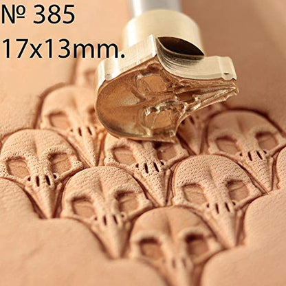 DandS ltd Leather Stamp Tool, Raven Skull, Professional Steel Craft Tool for Leatherworking, Embossing, Carving & Stamping Leather Projects, Belts Wallets & DIY Projects Compatible with Mallet #385 - color: Raven Skull 0.66 x 0.51"