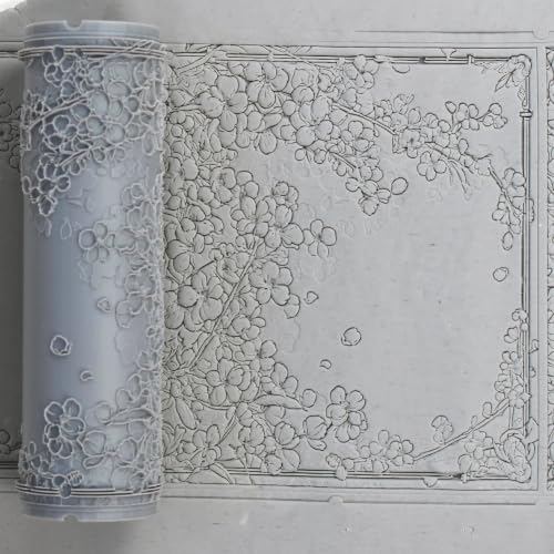 Cherry Blossom Clay Texture Roller 2" for Polymer Clay - color: Cherry Blossom Roller, size: 2 inch