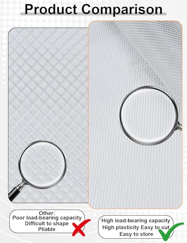 Aluminum Wire Mesh for Arts and Craft -15.7" x 13.1ft – Flexible Sculpting Mesh for Arts & Crafts, Easy-Cut Thin Metal Mesh with Bonus Scissors & Storage Straps, DIY Sculpture & Creative Crafts