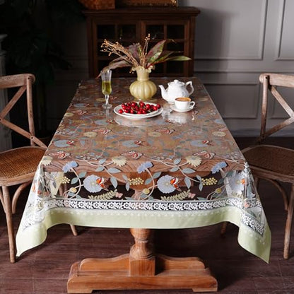 Clear Table Protector Cover PVC Tablecloth with Butterfly, 52"x70" | Dining Room, Kitchen Meals, Tabletop Protection, Easy Cleanup, Brunch, Parties, Holiday Gatherings, Everyday Use - color: Butterfly, size: 52" x 70" (Rectangular)