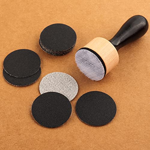 129PCS Mini Ink Blending Tool Set ,Include 3PCS Mini Ink Blending Tools and 86PCS Replacement Foam Pads Drawing Distressing Blending,40PCS Medium-Grit Sandpaper Sanding Disks for sanding & distressing - color: 129pcs in Total
