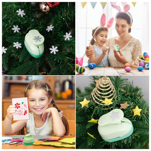 Paper Punches for Crafting Hole Punch fr Kids 1 Inch Craft Hole Punch Shape - style: 6 Diffrent Shapes Set 1