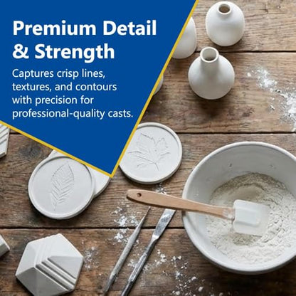 Perfect Cast Mold Casting Powder, Fast-Curing, Non-Toxic, Water-Based Material for DIY Sculptures, Jewelry, Crafts & Models, USA Made, 5 lb Bag - size: 5 lb