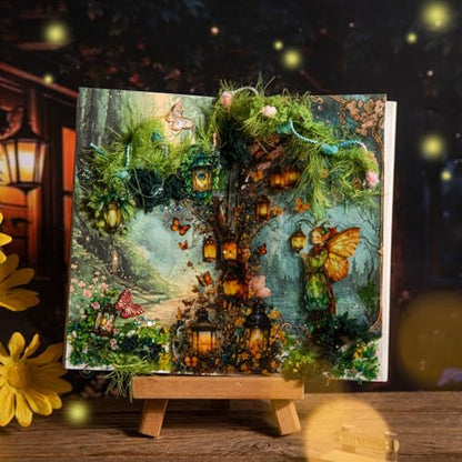 90PCS Firefly Lamp PET Stickers, Fairy Tale Lantern Stickers for Scrapbooking, Journaling and DIY Crafts - color: Firefly Lantern