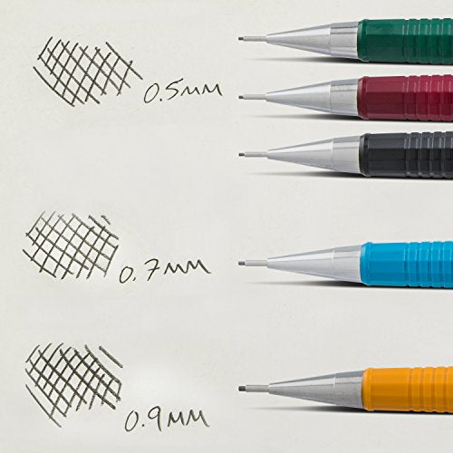 Pentel Sharp Mechanical Pencil (0.5mm), Fine Line, Black Barrel, Pack of 2 (P205BP2)