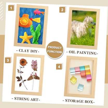 Kathfly 12 Pcs 5 x 7inch Wood Panels for Painting,Unfinished Boards - size: 5 x 7 inch