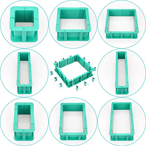 Adjustable Mold Housing Kit for Silicone Mold Making - Leak-Proof Plastic Frame for DIY Resin, Candle, and Soap Molds - Reusable Craft Holder with Free Combination Design for Jewelry & Epoxy Casting