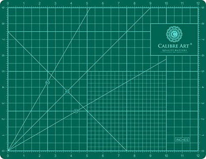 Self Healing Rotary Cutting Mat, Full 9x12, Scrapbooking Crafts | Great for Scrapbooking, Card Making, and Paper Crafts, Thick, Warp-Proof & Odorless, EN 71-3 Certified. Not From China. - size: 12"L x 9"W