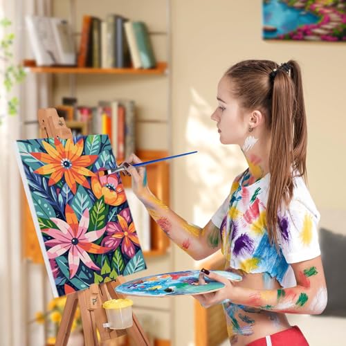 JOOZ Flowers Paint by Numbers Kit for Adults with Frame, 8x12Inch - color: Flowers 083