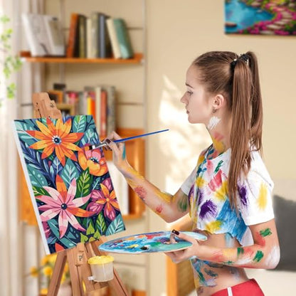 JOOZ Flowers Paint by Numbers Kit for Adults with Frame, 8x12Inch - color: Flowers 083