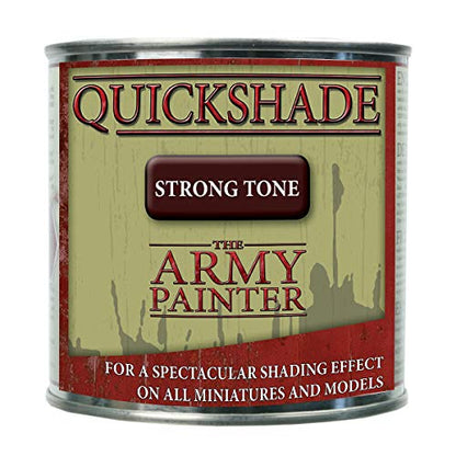 The Army Painter Quickshade Miniature Varnish for Miniature Painting, Strong Tone Model Paint, Pot/Can, (250 mL), Approximately 8.45 oz