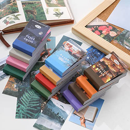 12 Sets 600 Sheets Washi Stickers for Journaling, Daily Quote Flower Nature Travel Stickers Vintage Aesthetic Scrapbook Sticker Set for Bullet Journal Art Diary Card Craft Gifts Planner Notebook - style: Shabby Chic
