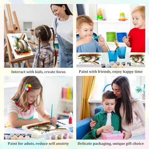 Paint by Numbers Kit for Adults Beginners & Kids Ages 8-12 with Frame - color: style-10