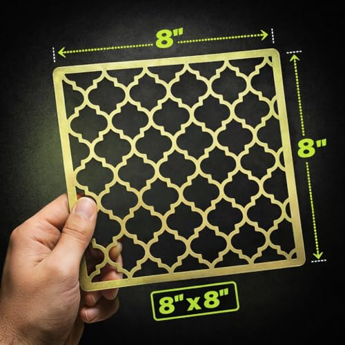 LiME LiNE Reusable Airbrush Stencil Sets for Airbrushing, Custom Paint & Crafting (Ornamental Stencil Set) - style: Ornamental Stencil Set.