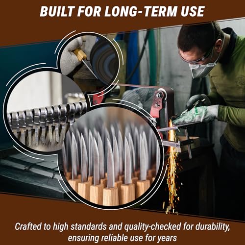 BeaverCraft S13 Wood Carving Tools Set for Spoon Carving 3 Knives Wood Carving Kit for Beginners Hook Knife Wood Carving Right-Handed Spoon Carving Whittling Knives (S13 Right-Handed)
