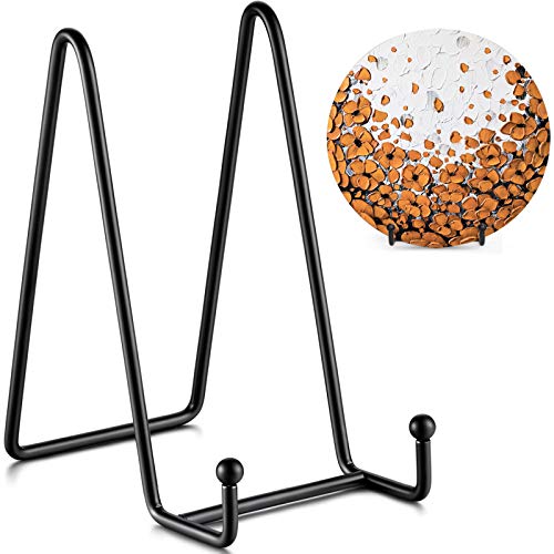 TR-LIFE Plate Stands for Display - 6 Inch Stand + Metal Frame holder stand Picture, Decorative Plate, Book, Photo Easel (2 Pack) - size: 6inch