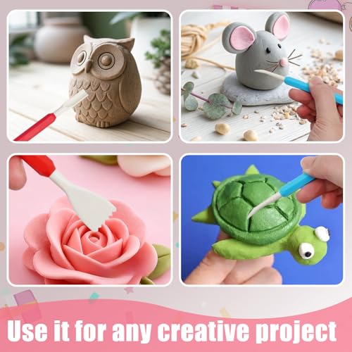 Moicstiy 9 Pcs Clay Sculpting Tools, Double-Head