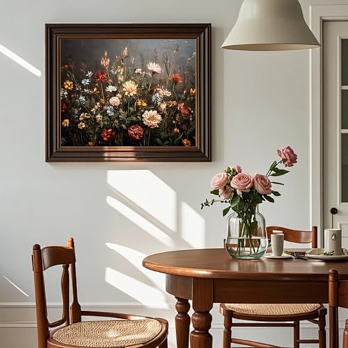 HMZephitiquc Paint by Numbers Flowers, Wildflowers Paint by Numbers for Adults, Flowers Painting by Numbers for Adults, Acrylic Oil DIY Crafts for Gift Home Decor 16x20 in - color: Wildflowers