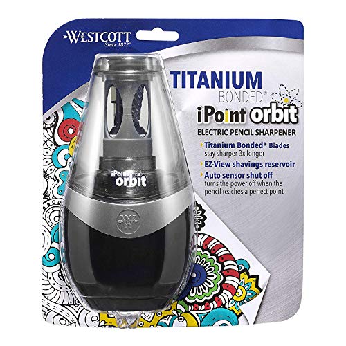 Westcott 16059 iPoint Orbit Electric Pencil Sharpener for Home and Office - size: Orbit